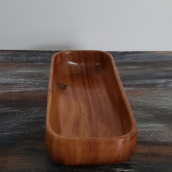 None Other - Small solid wood bowl None Other - Small solid wood bowl